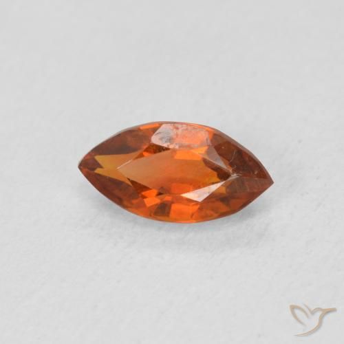 0.57克拉天然黄水晶，榄尖形，VVS-VS