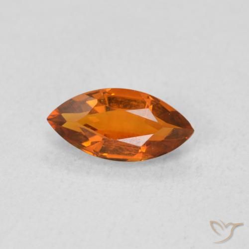 0.56克拉天然黄水晶，榄尖形，VVS-VS