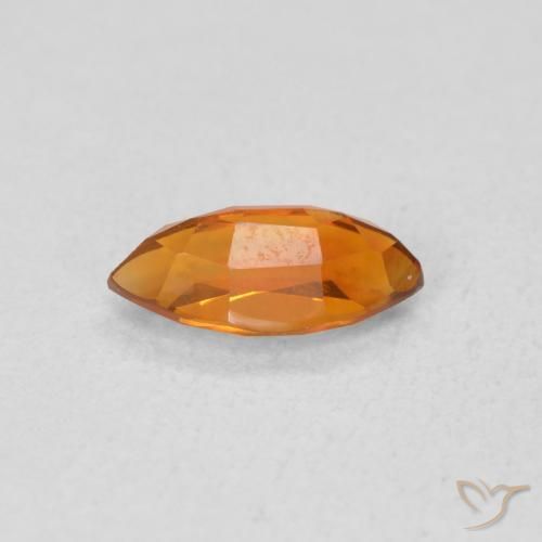 0.56克拉天然黄水晶，榄尖形，VVS-VS