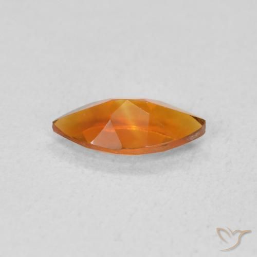 0.49克拉天然黄水晶，榄尖形，VVS-VS