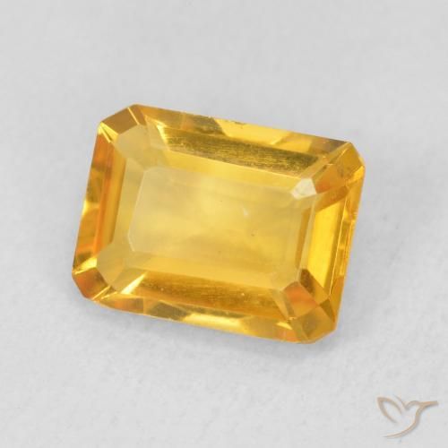 1.44克拉天然黄水晶，八边形，VVS