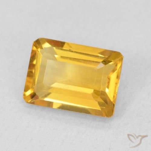1.45克拉天然黄水晶，八边形，VVS