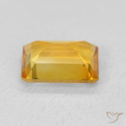 1.41克拉天然黄水晶，八边形，VVS
