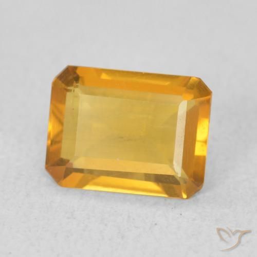 1.06克拉天然黄水晶，八边形，VVS