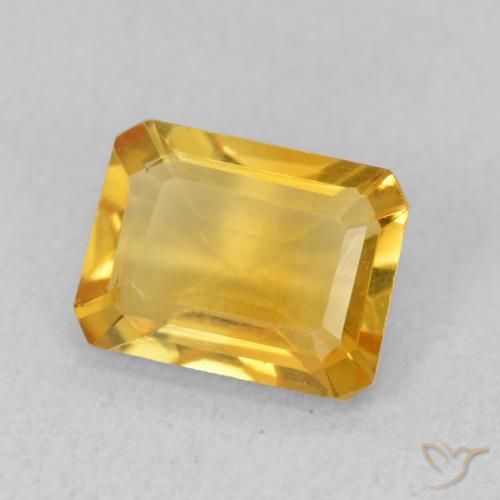 1.46克拉天然黄水晶，八边形，VVS