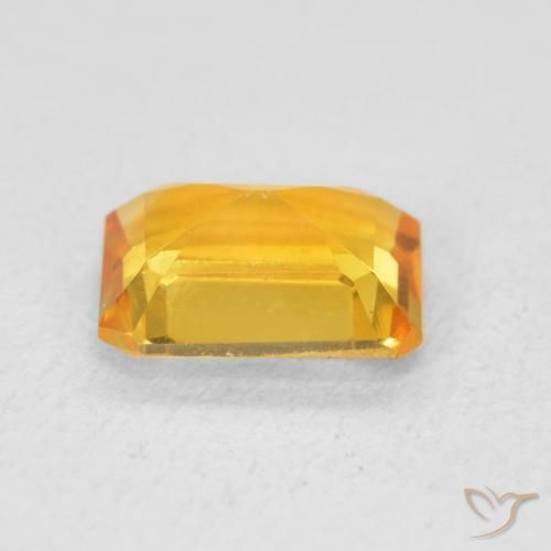 1.23克拉天然黄水晶，八边形，VVS