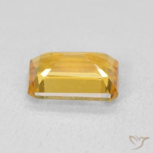 1.24克拉天然黄水晶，八边形，VVS