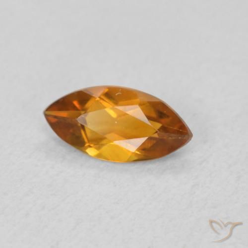 0.47克拉天然黄水晶，榄尖形，VVS-VS