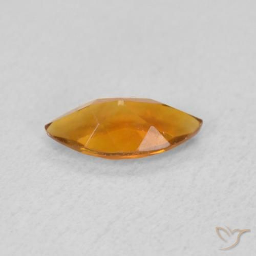 0.47克拉天然黄水晶，榄尖形，VVS-VS
