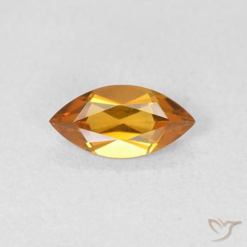 0.48ct 天然 黄金色 黄水晶, 榄尖形, VVS
