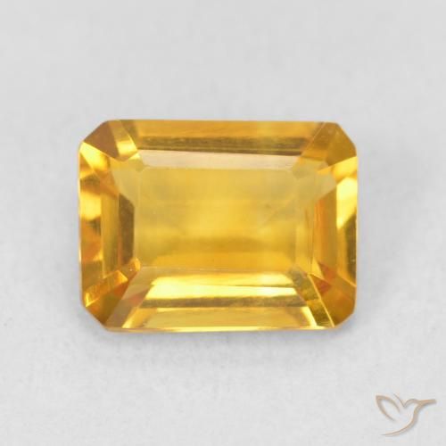 1.44ct 天然 金橙色 黄水晶, 祖母绿式切割, VVS-VS