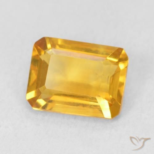 1.44克拉天然黄水晶，八边形，VVS-VS