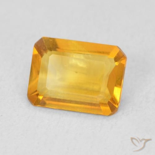 1.07克拉天然黄水晶，八边形，VVS-VS