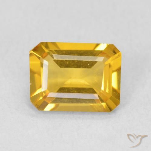 1.16ct 天然 中金 黄水晶, 祖母绿式切割, VVS-VS
