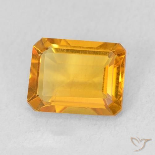 1.40克拉天然黄水晶，八边形，VS