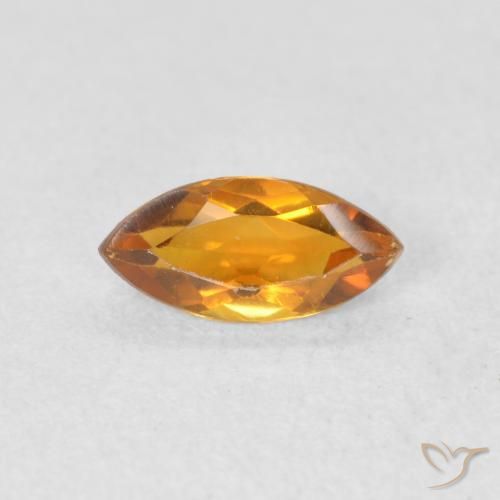 0.46ct 天然 黄金色 黄水晶, 榄尖形, VVS-VS