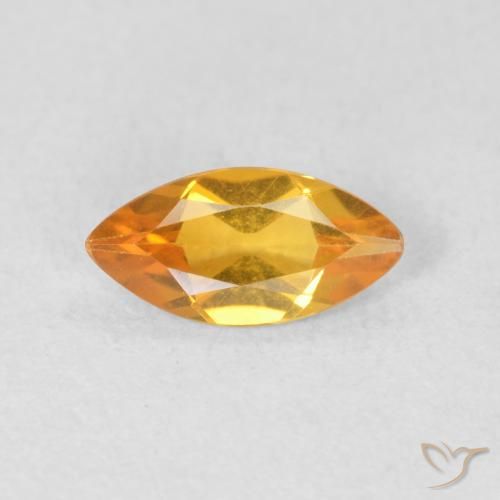 0.50ct 天然 黄金色 黄水晶, 榄尖形, VVS-VS