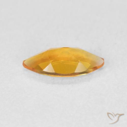 0.50克拉天然黄水晶，榄尖形，VVS-VS