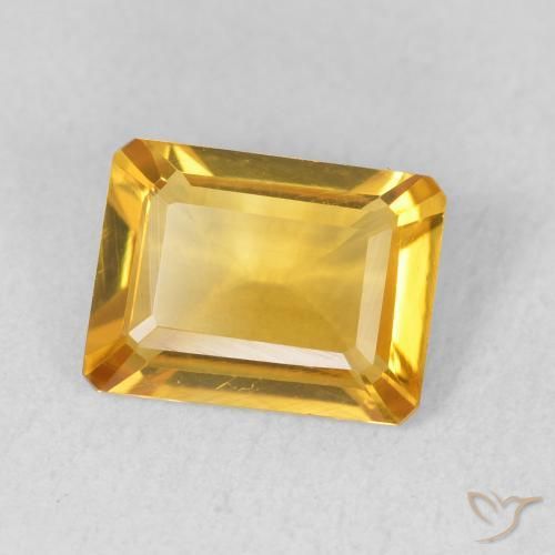1.21克拉天然黄水晶，八边形，VVS