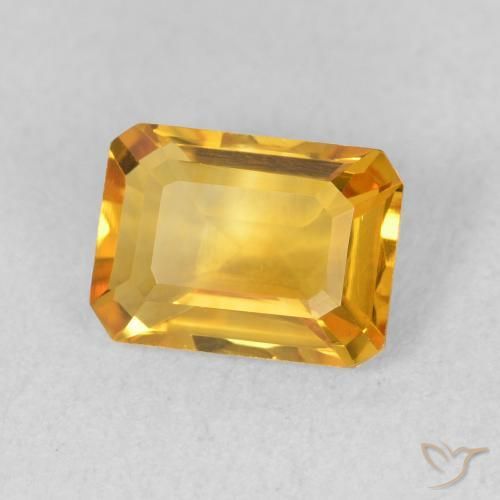 1.35克拉天然黄水晶，八边形，VVS