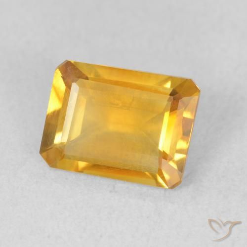 1.22克拉天然黄水晶，八边形，VS