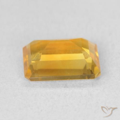 1.22克拉天然黄水晶，八边形，VS