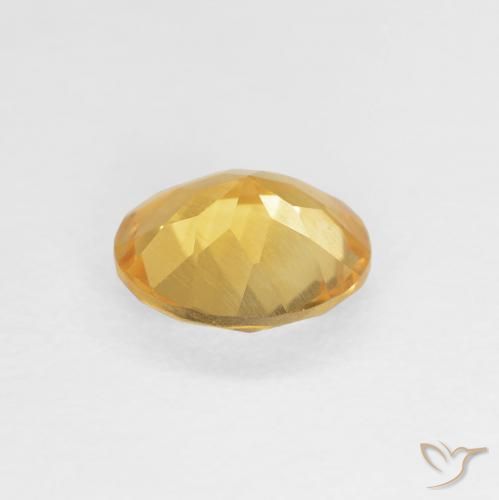0.97克拉天然黄水晶，圆形的，VS