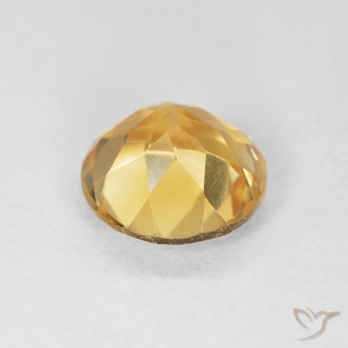 1.74克拉天然黄水晶，圆形的，VS