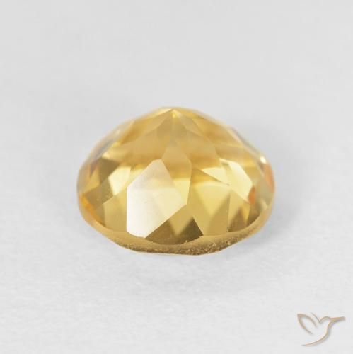2.00克拉天然黄水晶，圆形的，VVS-VS
