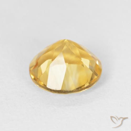 1.77克拉天然黄水晶，圆形的，VVS-VS