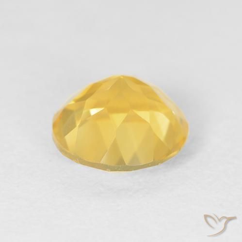 1.88克拉天然黄水晶，圆形的，VVS-VS
