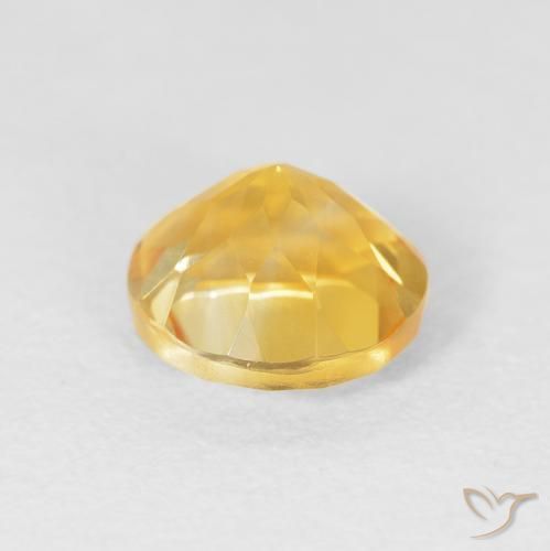 1.54克拉天然黄水晶，圆形的，VVS-VS
