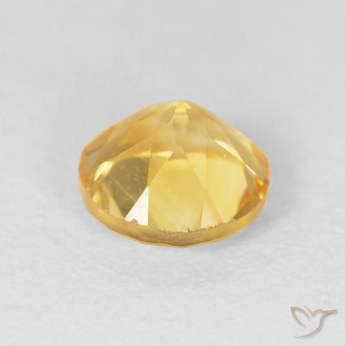1.61克拉天然黄水晶，圆形的，VVS-VS
