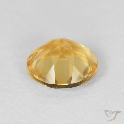 1.66克拉天然黄水晶，圆形的，VVS
