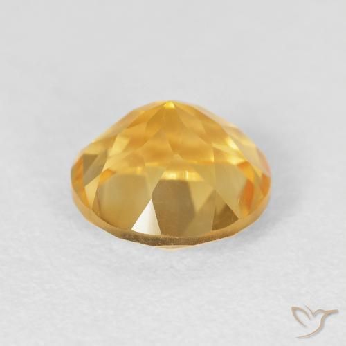 1.90克拉天然黄水晶，圆形的，VVS
