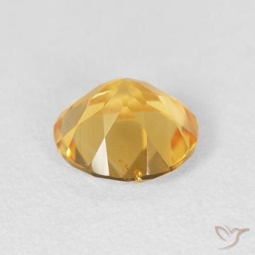 1.61克拉天然黄水晶，圆形的，VVS