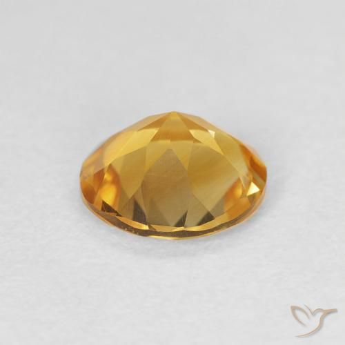 0.95克拉天然黄水晶，圆形的，VVS-VS