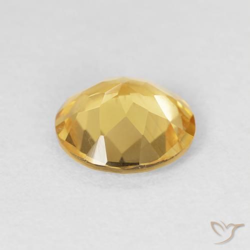 1.32克拉天然黄水晶，圆形的，VVS-VS