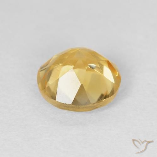 1.67克拉天然黄水晶，圆形的，VVS-VS