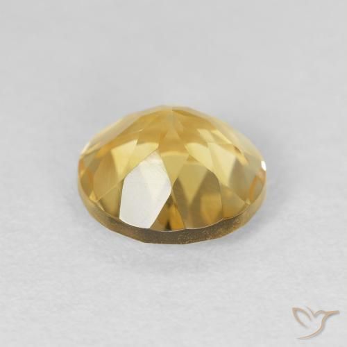 1.83克拉天然黄水晶，圆形的，VVS-VS