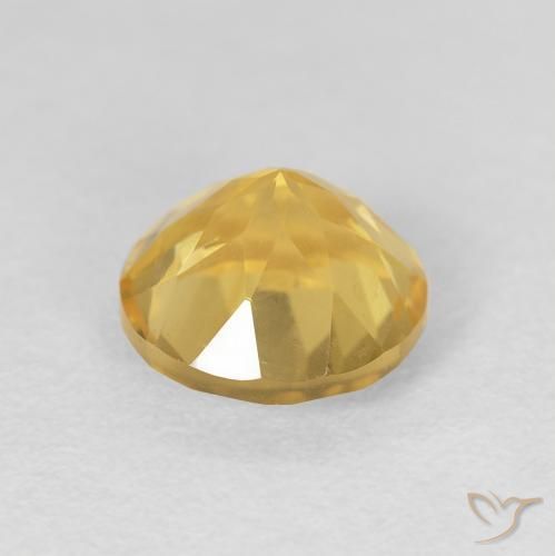 1.89克拉天然黄水晶，圆形的，VVS-VS