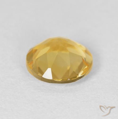 1.67克拉天然黄水晶，圆形的，VVS