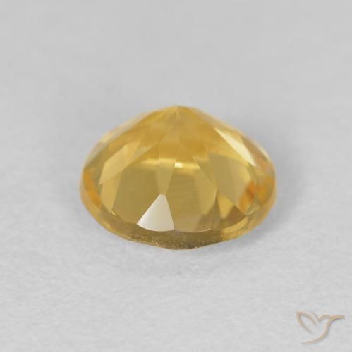 1.73克拉天然黄水晶，圆形的，VVS
