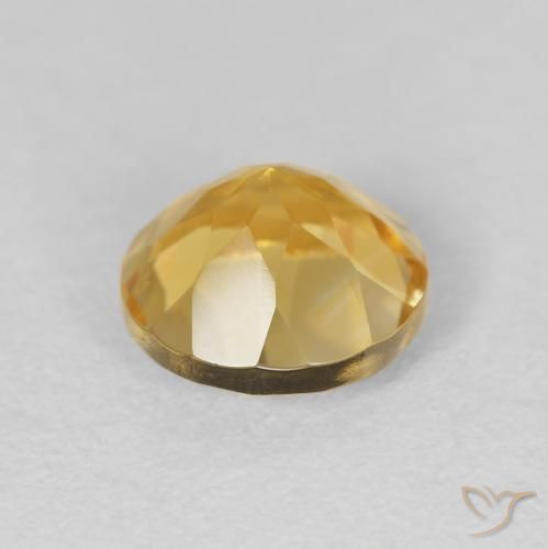 1.96克拉天然黄水晶，圆形的，VVS-VS