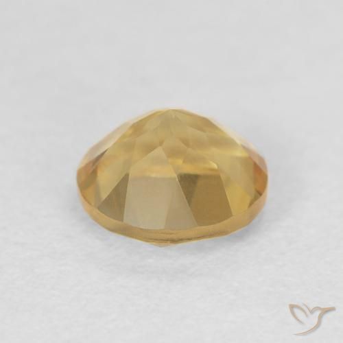 1.29克拉天然黄水晶，圆形的，VVS