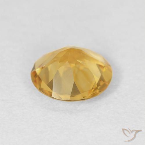0.95克拉天然黄水晶，圆形的，VVS