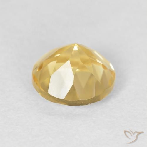 1.30克拉天然黄水晶，圆形的，VVS