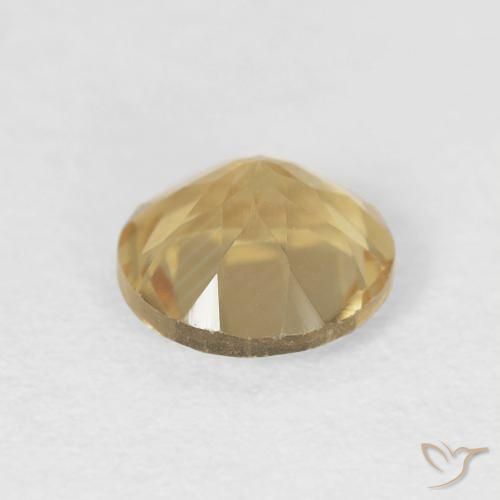 1.15克拉天然黄水晶，圆形的，VVS