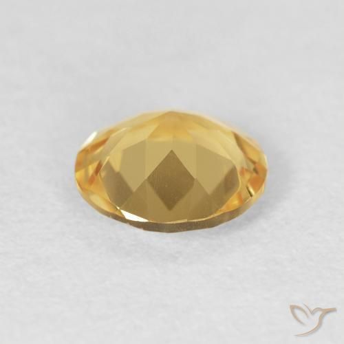0.94克拉天然黄水晶，圆形的，VVS