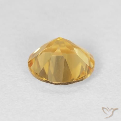 1.03克拉天然黄水晶，圆形的，VVS